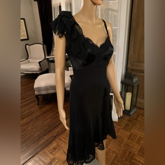 Beautiful Karen Millen dress, size 8 in 100% silk. Gorgeous appliqué. - Picture 10 of 15